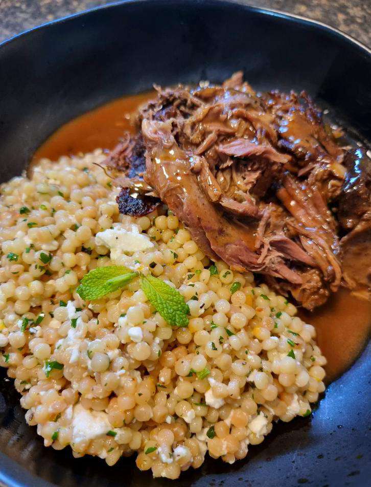 Roast leg of lamb