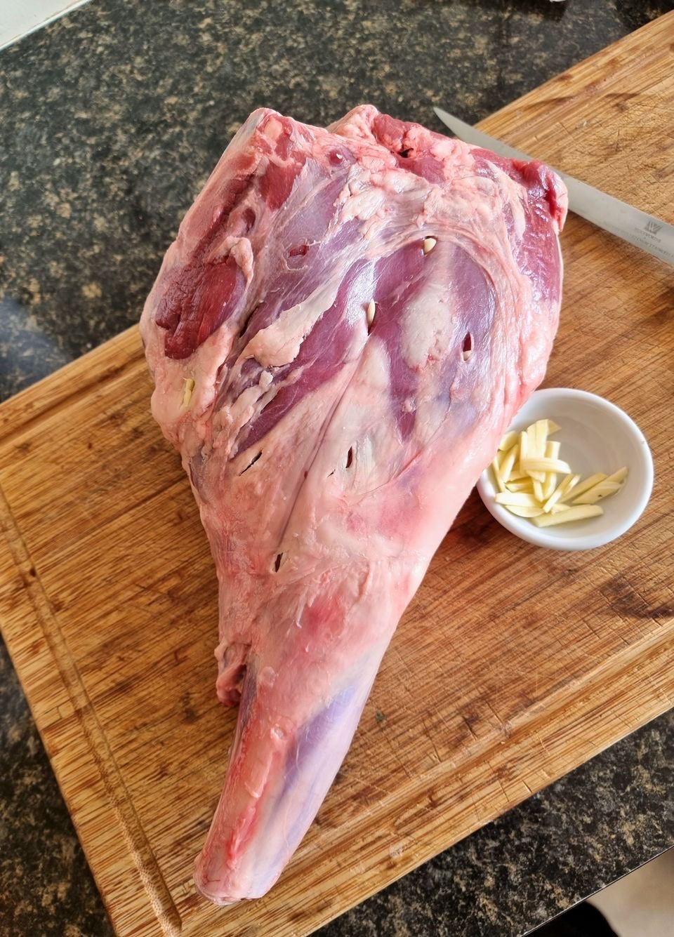 Roast leg of lamb