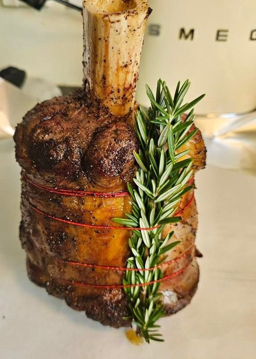 Slow Roasted Beef Shank with Beer & Bone Marrow Sauce