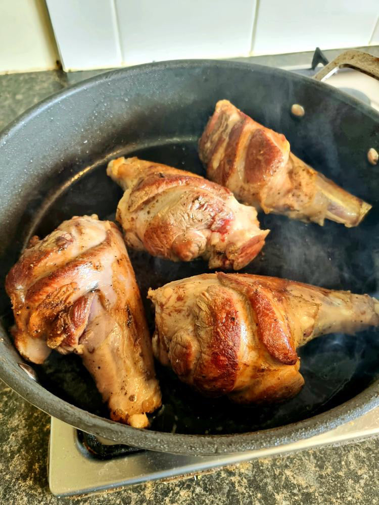 Lamb shanks in a sweet and sour tamarind sauce