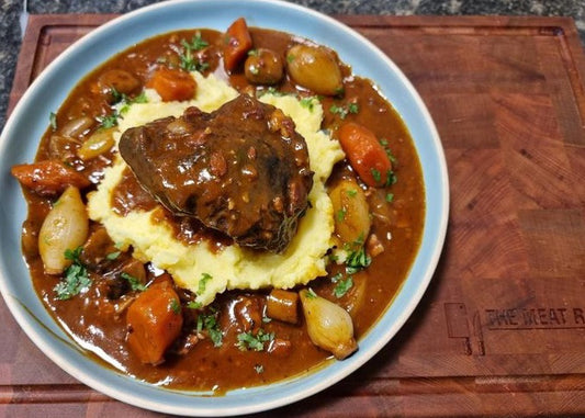 Beef cheek bourguignon